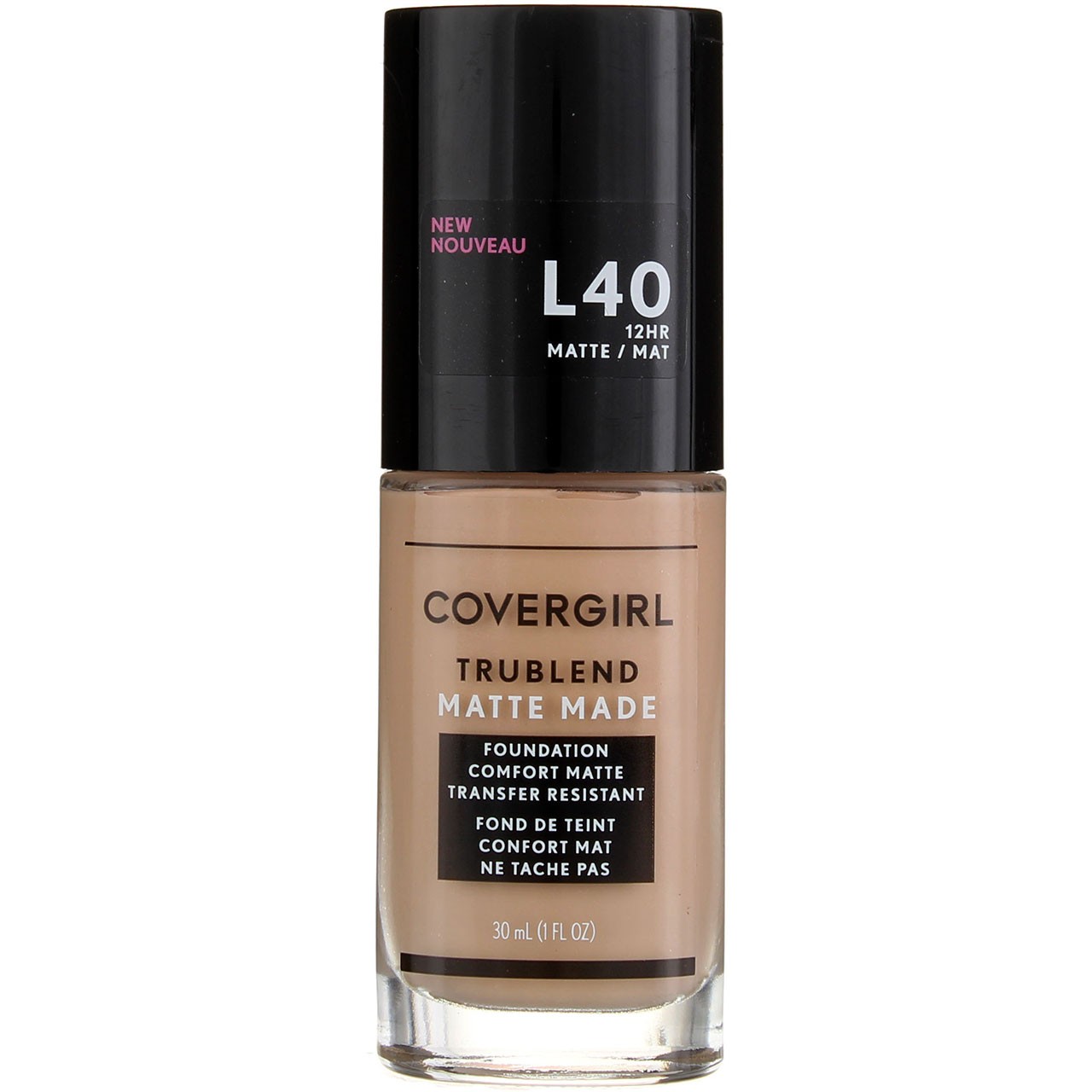 CoverGirl TruBlend Matte Made Liquid Foundation, Classic Ivory L40, 1 fl oz