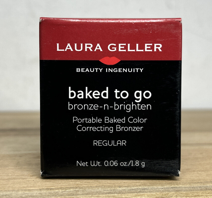 Laura Geller Baked Balance N Brighten To Go in Regular Bronzer .06 oz Travel Sz
