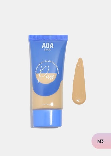 AOA Pure Complexion Foundation Lightweight Full Coverage Natural Flawless Finish