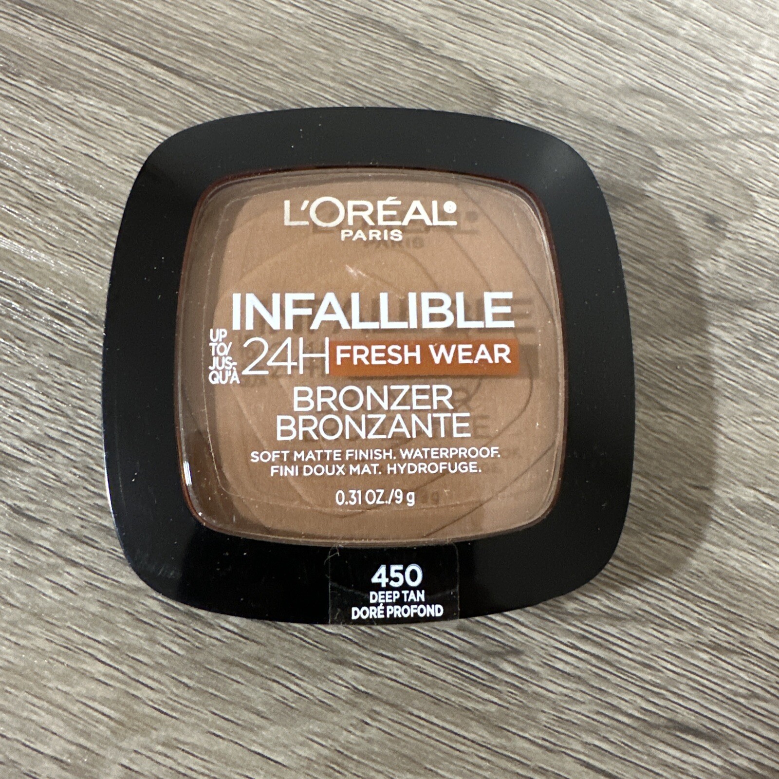 L’Oreal Paris Infallible Fresh Wear Soft Matte Bronzer – 450 Deep Tan ~ New