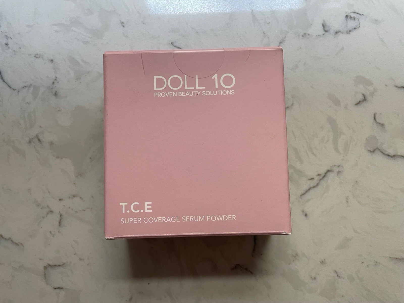 Doll 10 T.C.E. Super Coverage Serum Powder Light Full Size W/ Brush NIB