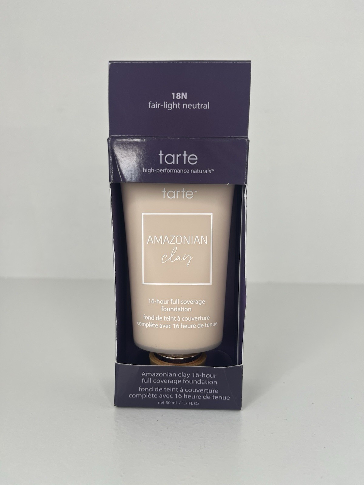 Tarte Amazonian Clay 16Hr Full Coverage Foundation 18N Fair-Light Neutral 1.7oz