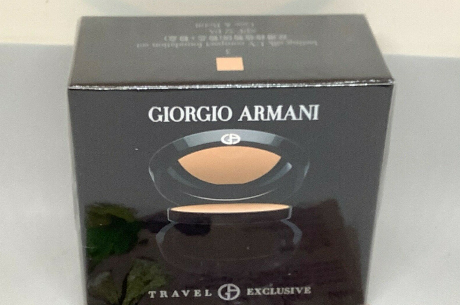 GIORGIO ARMANI LASTING SILK UV COMPACT FOUNDATION SET #3 .31oz CASE+REFILL SPF32