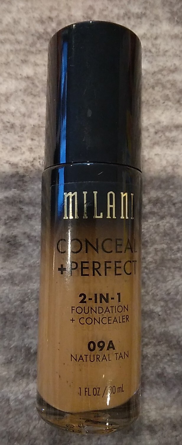 2 PACK Milani 2-in-1 Foundation + Concealer Liquid Foundation – Natural Tan 09A