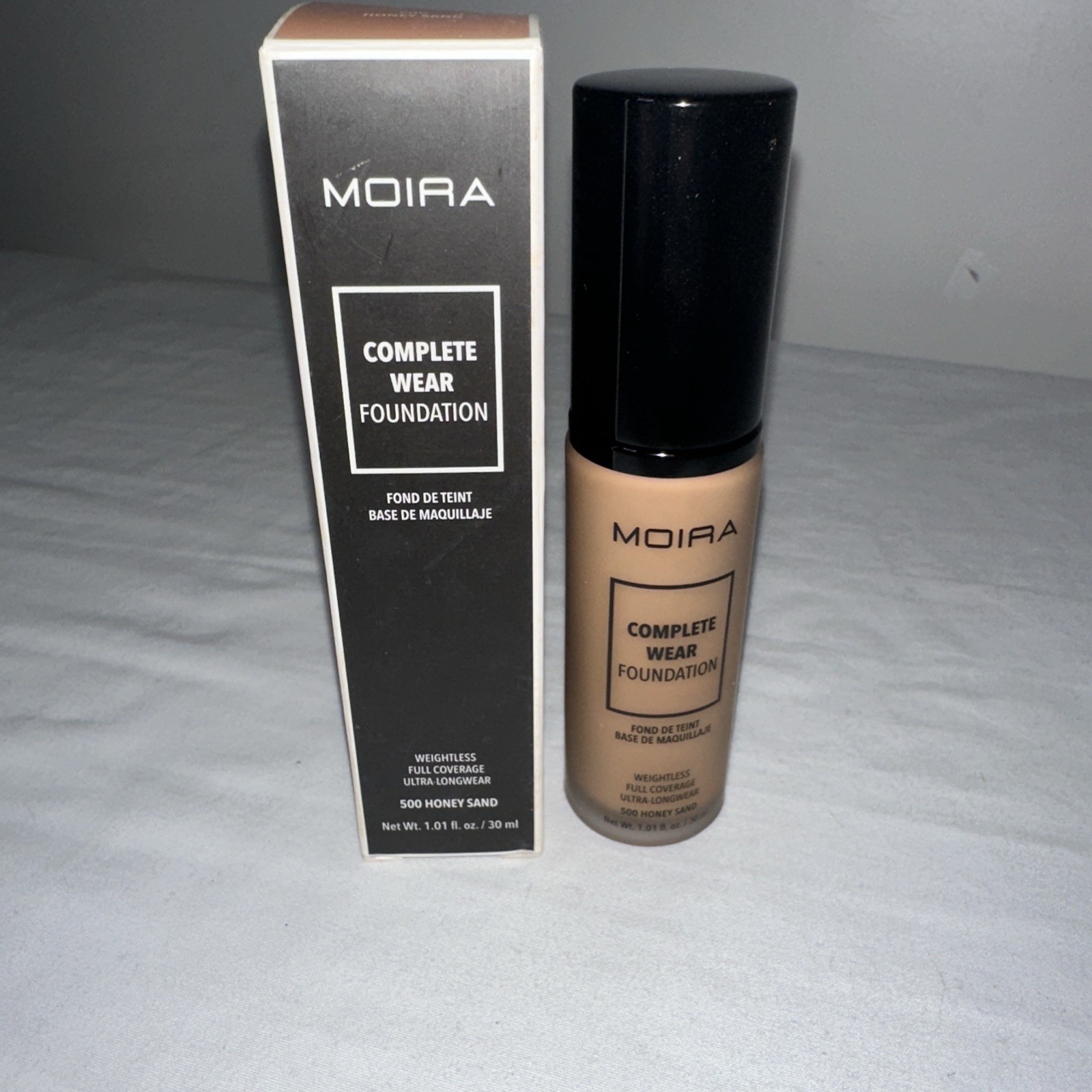 Moira Beauty Complete Coverage Foundation Shade 500 Honey Sand 30 Fluid Ounces