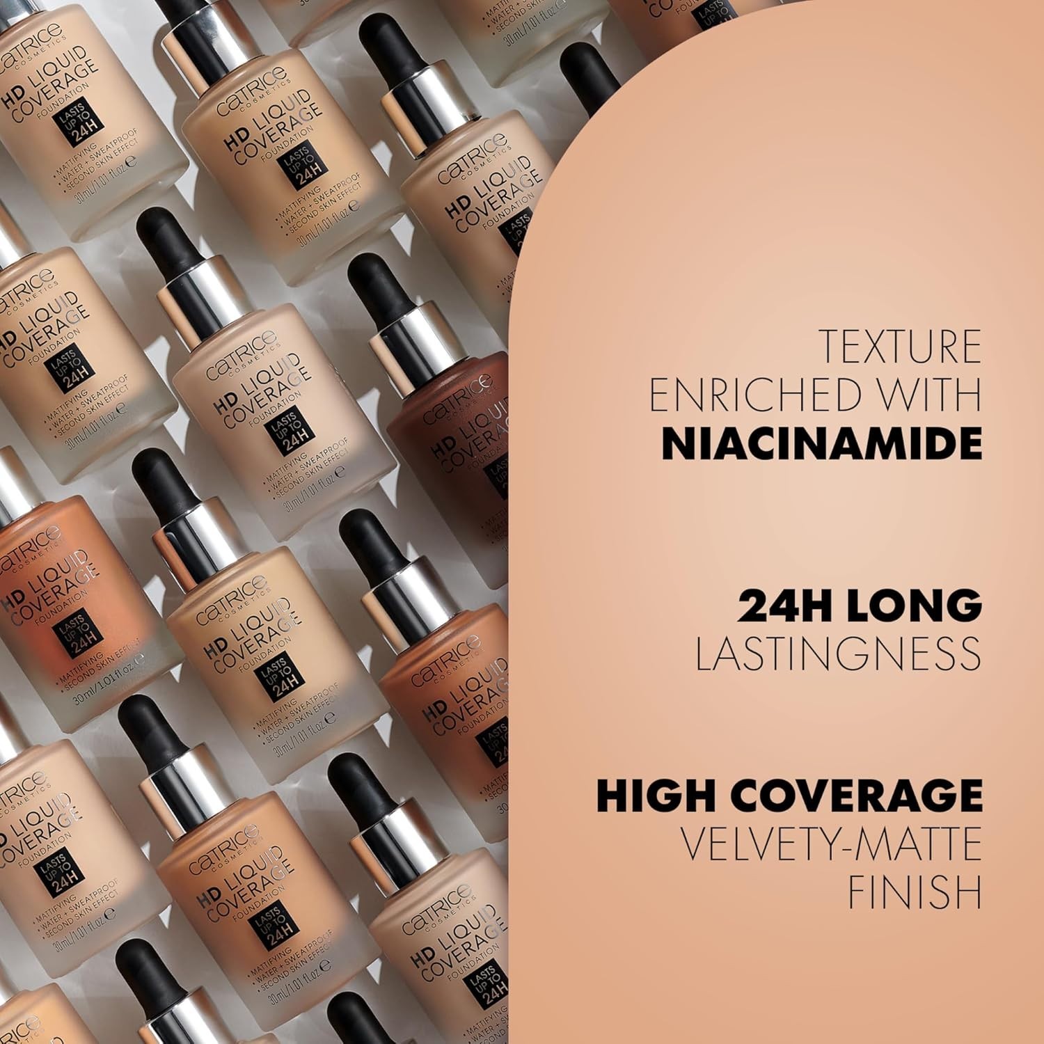 Catrice HD Liquid Coverage Foundation 035 | Flawless & Lightweight Makeup