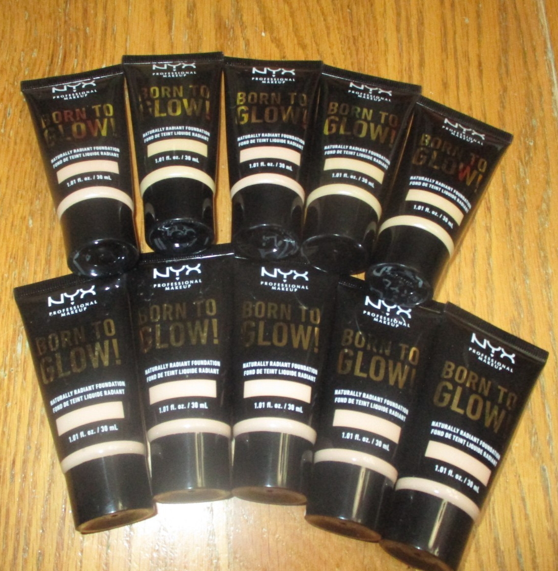 10x NYX Professional Makeup Born To Glow Naturally Radiant Foundation