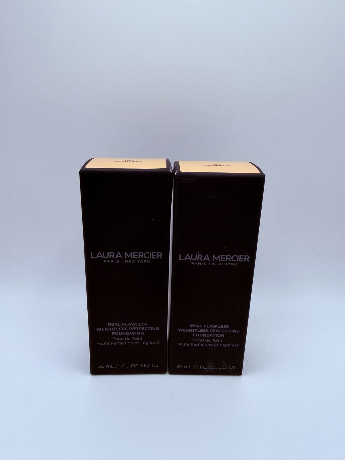Lot of 2 Laura Mercier Flawless Weightless Perfecting Foundation 1W1 Cashmere