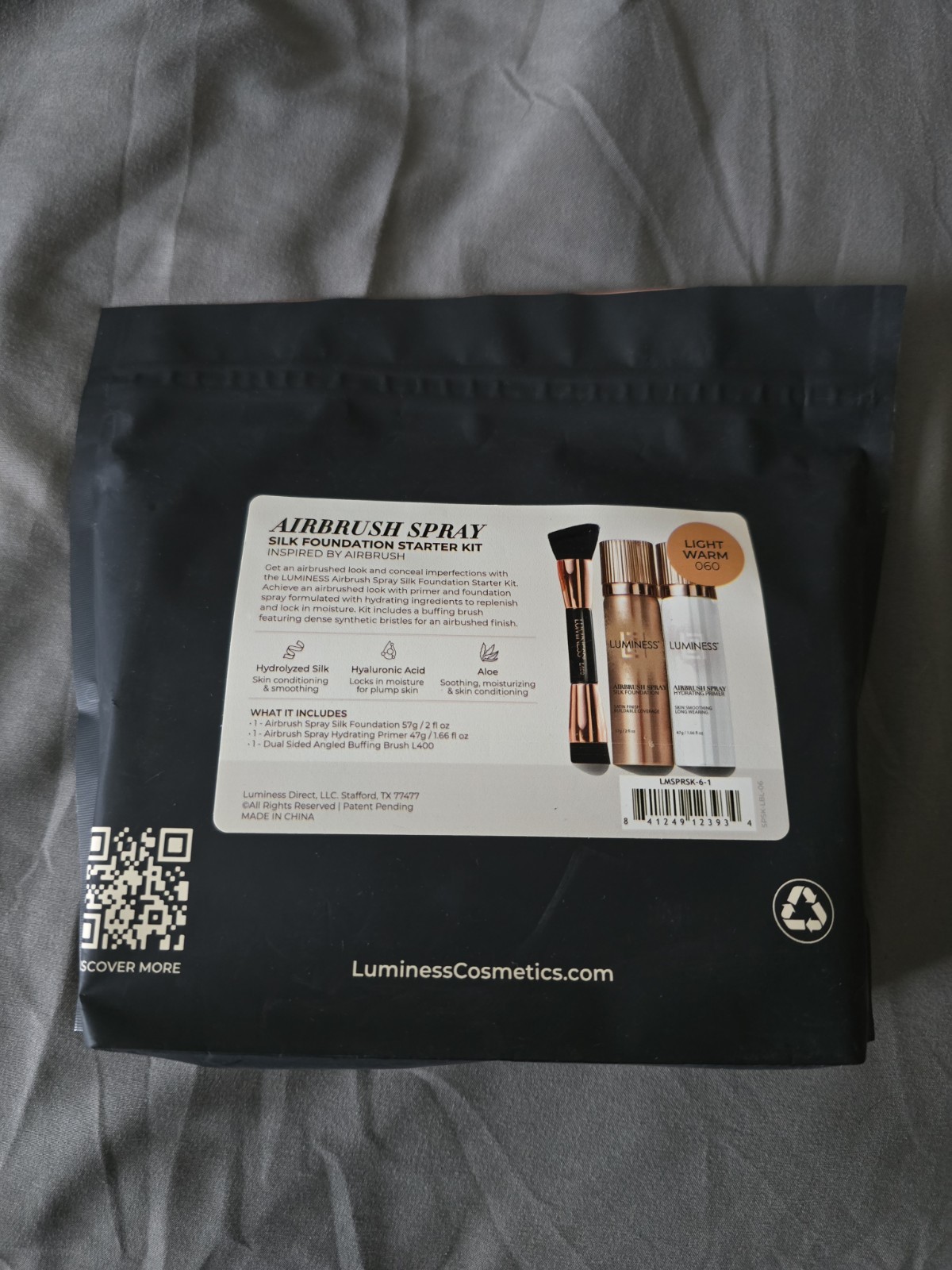 Luminess Airbrush Spray Silk Foundation Starter Kit Color: Light Warm 060