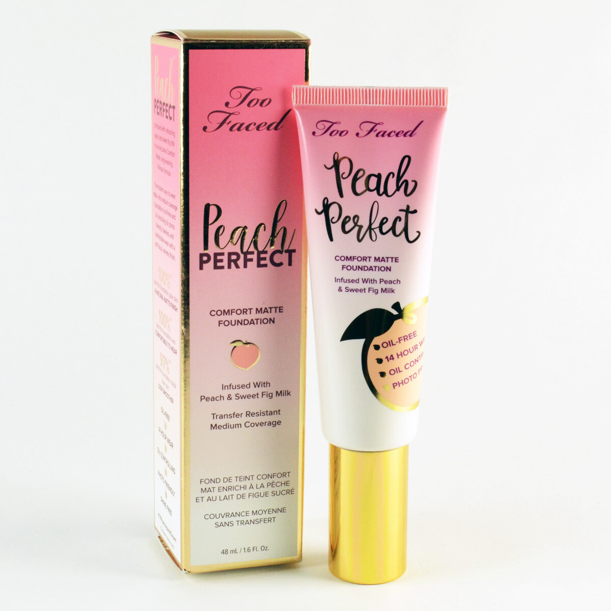 Too Faced Peach Perfect Comfort Matte Foundation SPICED RUM – Size 48mL / 1.6 Oz