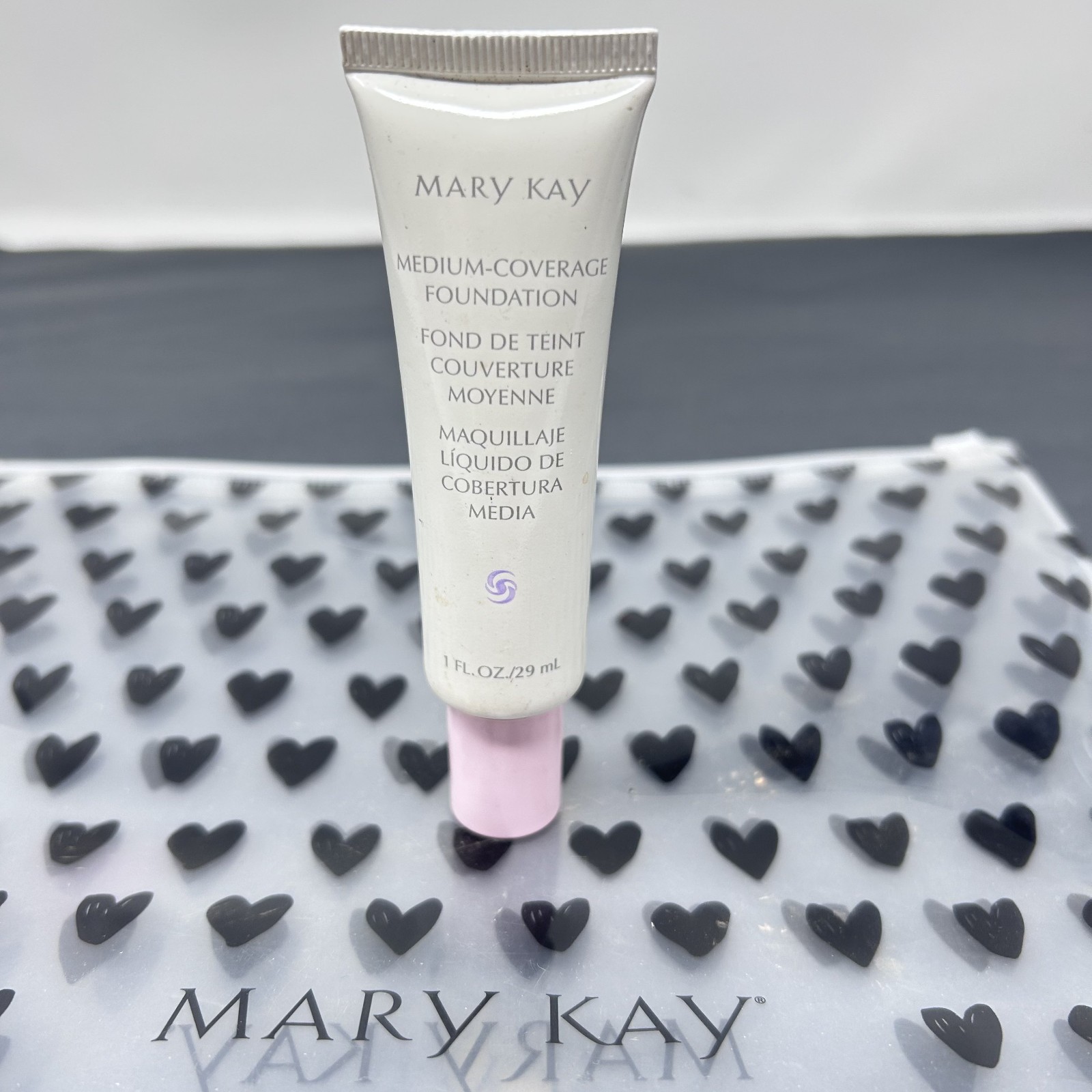*NO BOX* Mary Kay Medium Coverage Foundation Authentic Beige 404 Pink Cap 356900
