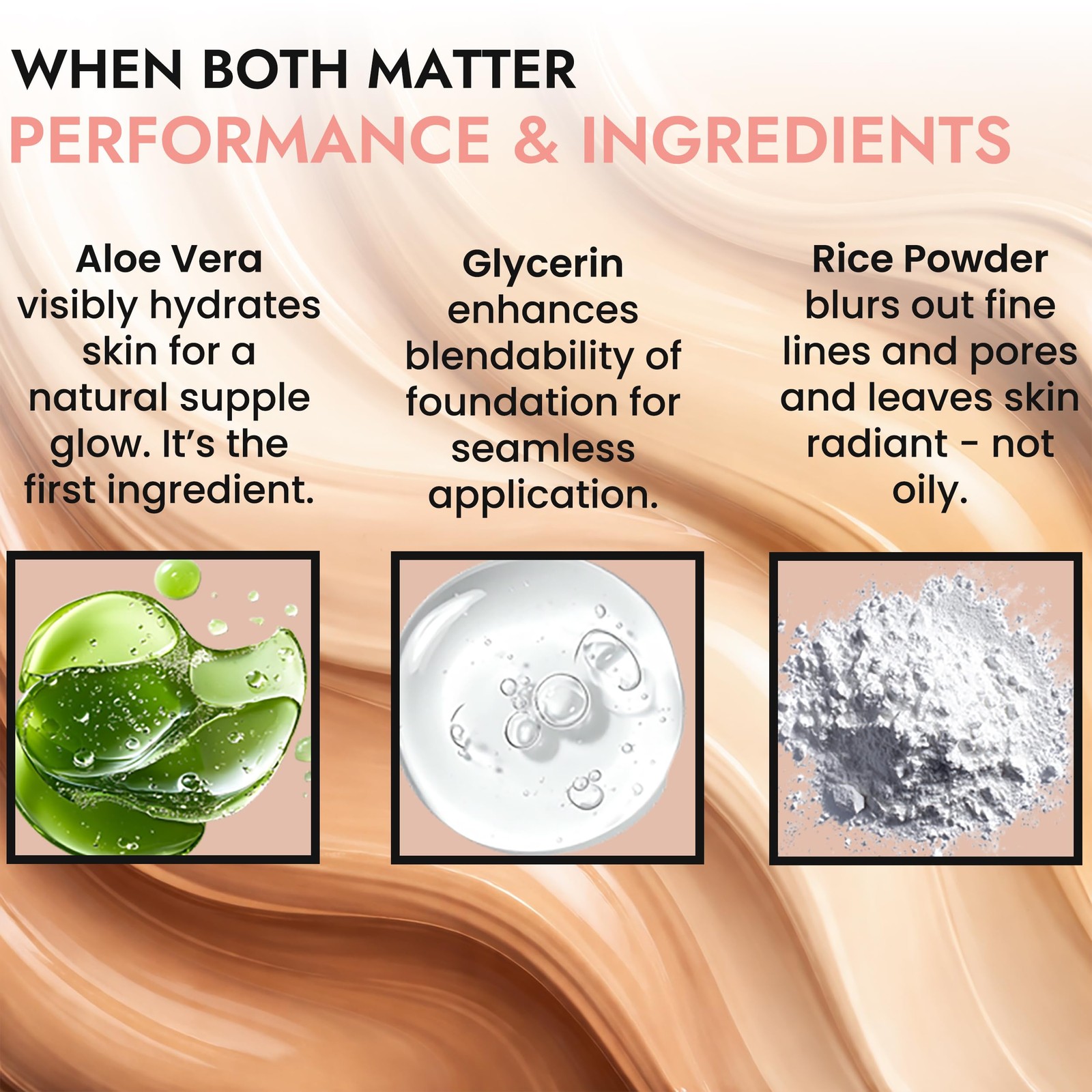 Organic Liquid Foundation – Aloe-Based, Vegan, Gluten-Free Cream, Made in USA
