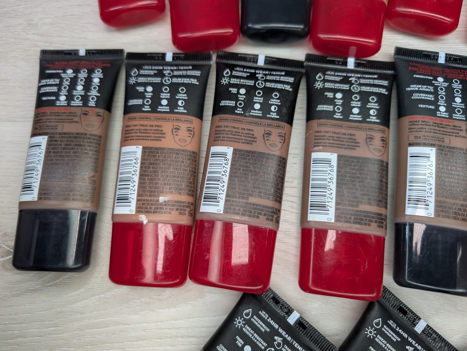 (LARGE LOT – 17) L’Oréal Paris Infallible Pro Matte Foundation 1.0 FL.OZ. Tubes