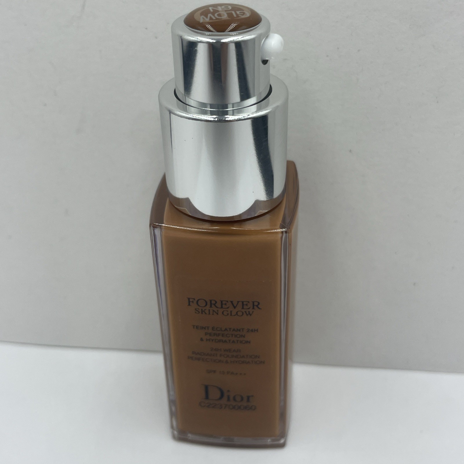 CHRISITAN DIOR FOREVER SKIN GLOW 24 H WEAR FOUNDATION 6N NEW 0.67 OZ tester