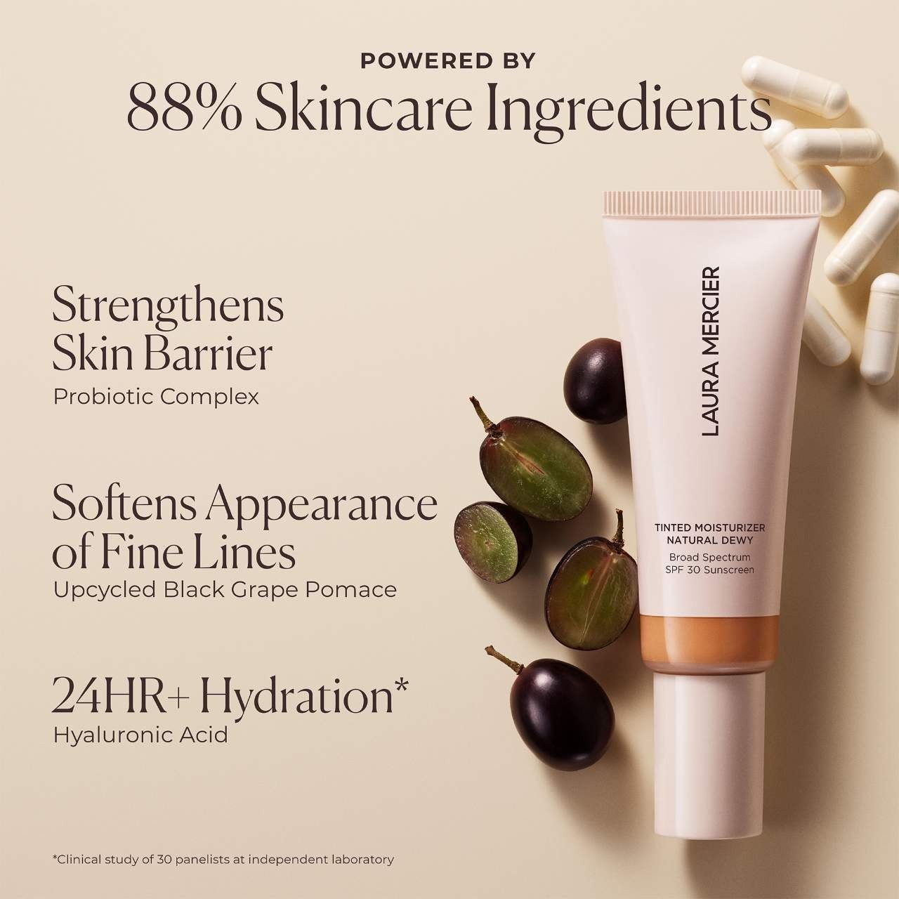 Authentic Laura Mercier Mini Long-Wear Tinted Dewy Skin Tint SPF30,8 SHADES,15mL