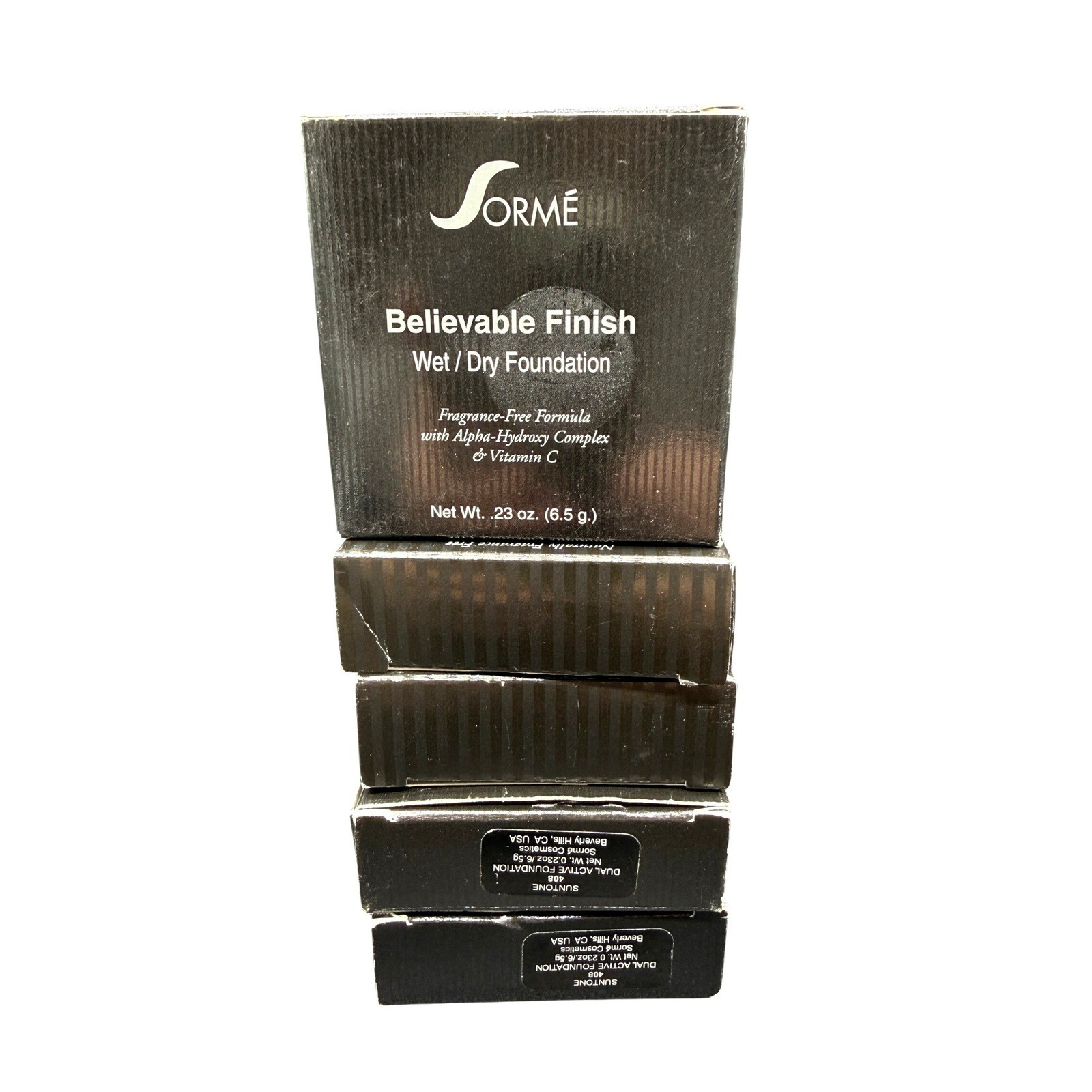 Sorme NEW Believable Finish Wet Dry Foundation Suntone 408 23oz 65g New 5 count