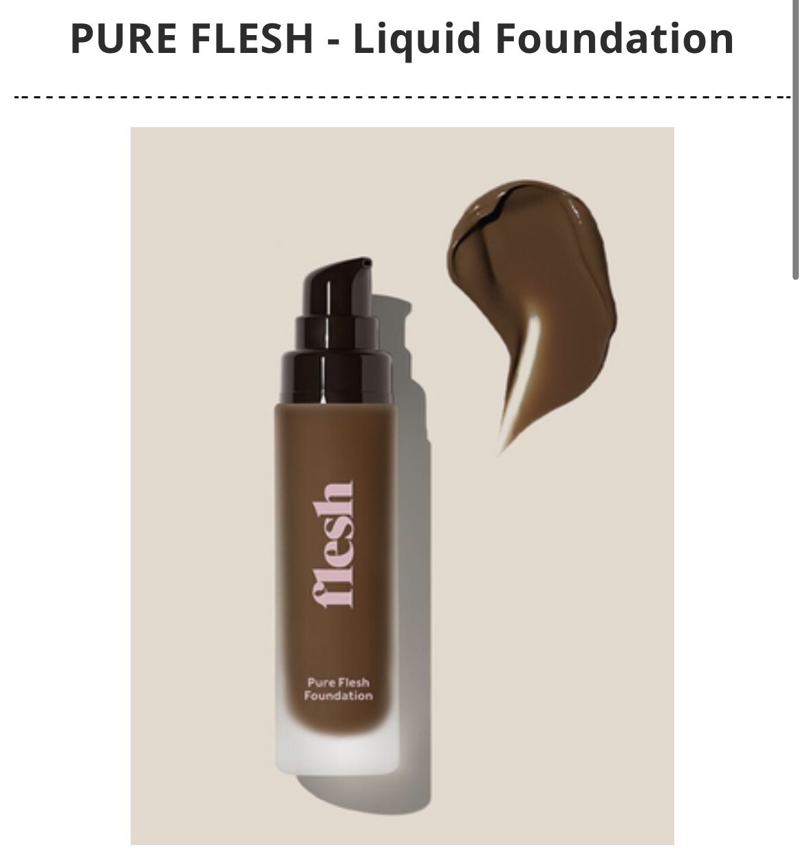Flesh Beauty By Revlon, Pure Flesh Liquid Fondation, 35 S’more, Neutral