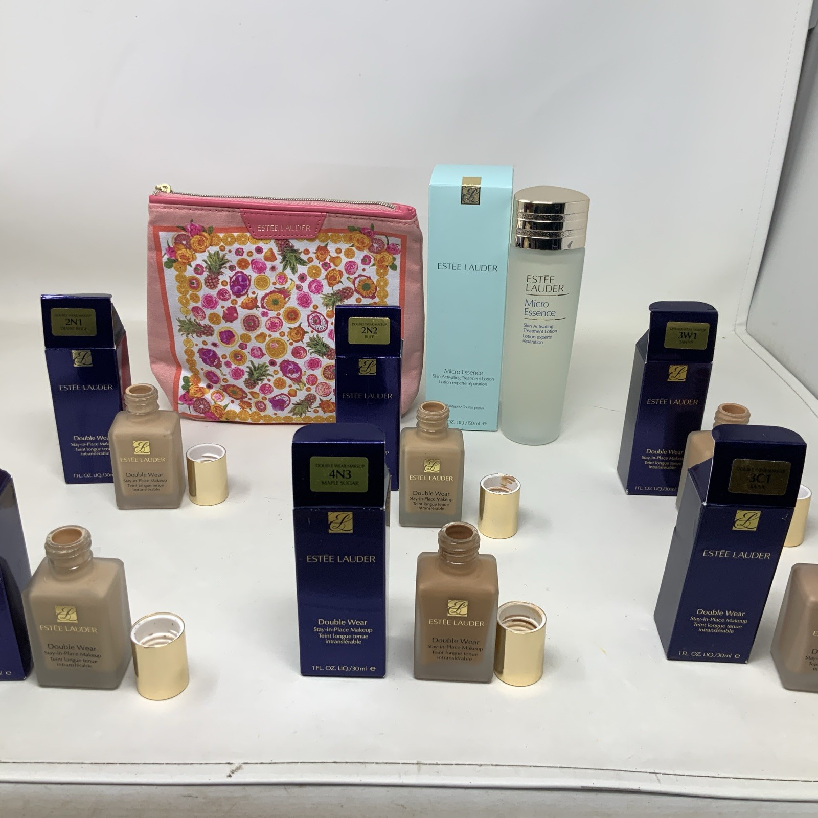 Estée Lauder Double Wear Stay-in-place Foundation Lot Of 8 Pieces Assorted
