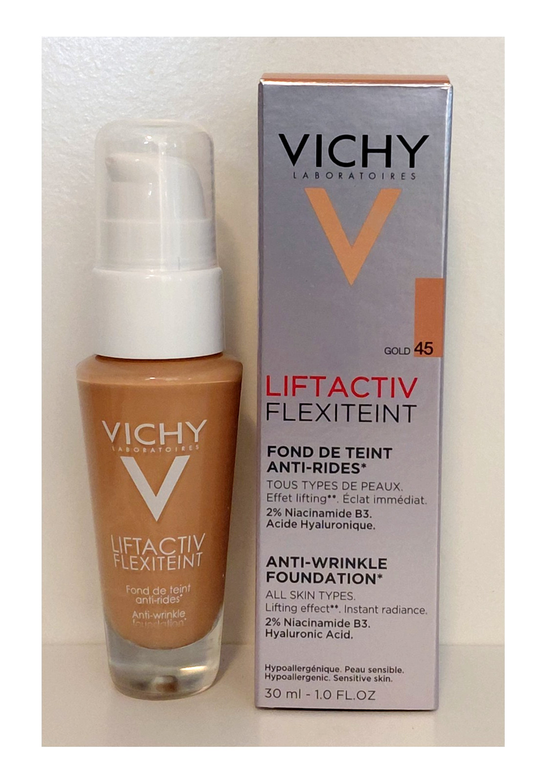 Vichy liftactiv flexiteint anti-wrinkle Foundation 30ml-Shade Gold 45