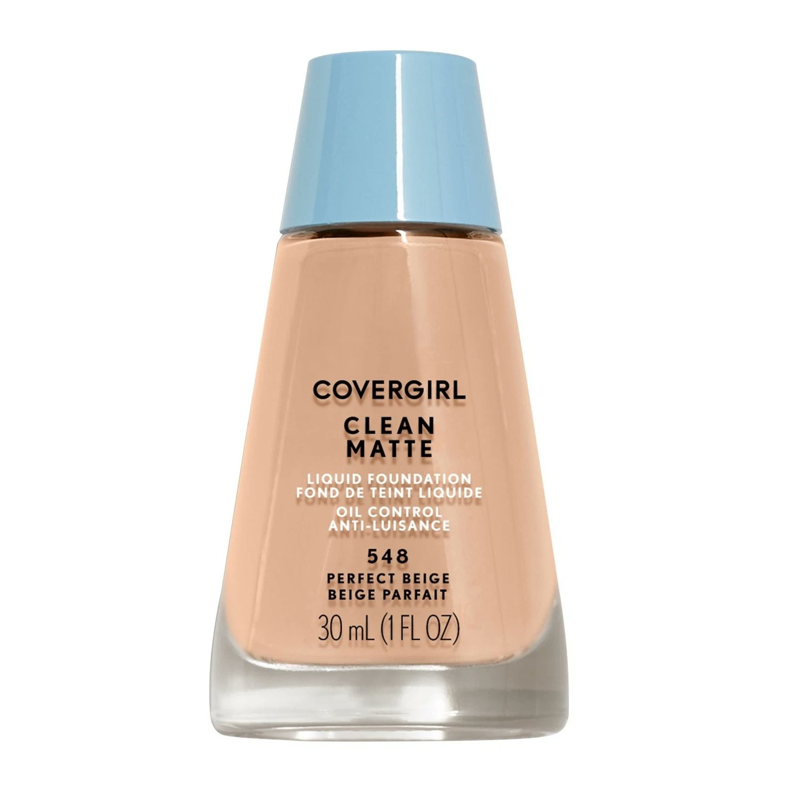 3 Pack COVERGIRL Clean Matte Liquid Foundation, 548 Perfect Beige