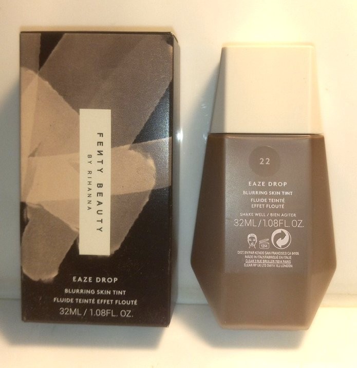 Fenty Beauty Eaze Drop Blurring Skin Tint In Shade # 22 New In Box 1.08 Fl Oz