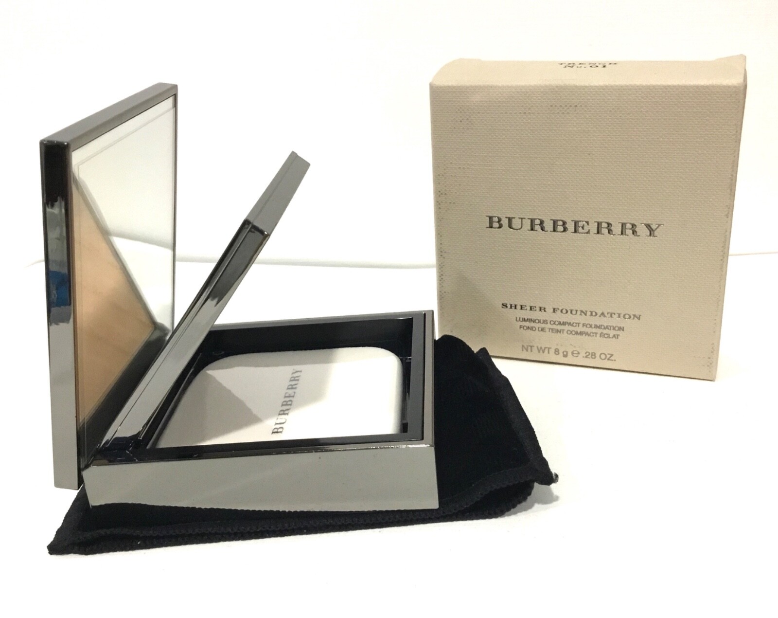 Burberry Sheer Luminous Compact Foundation Trench CHOOSE YOUR SHADE 8g/.28oz NIB