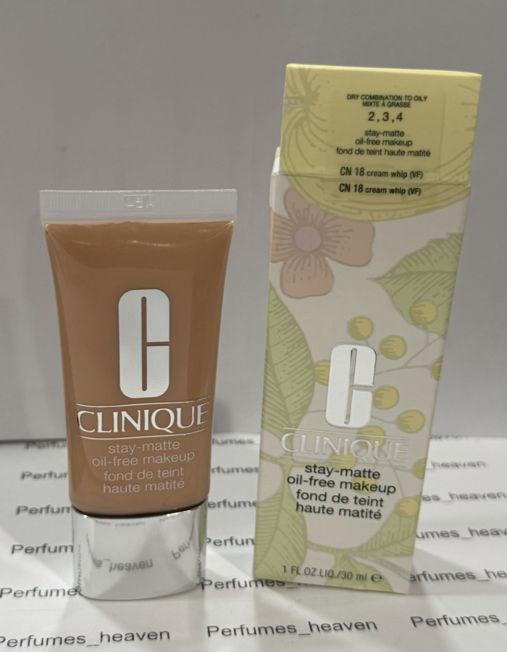 Clinique Stay Matte Oil Free Makeup CN 18 CREAM WHIP 1 oz /30 ML