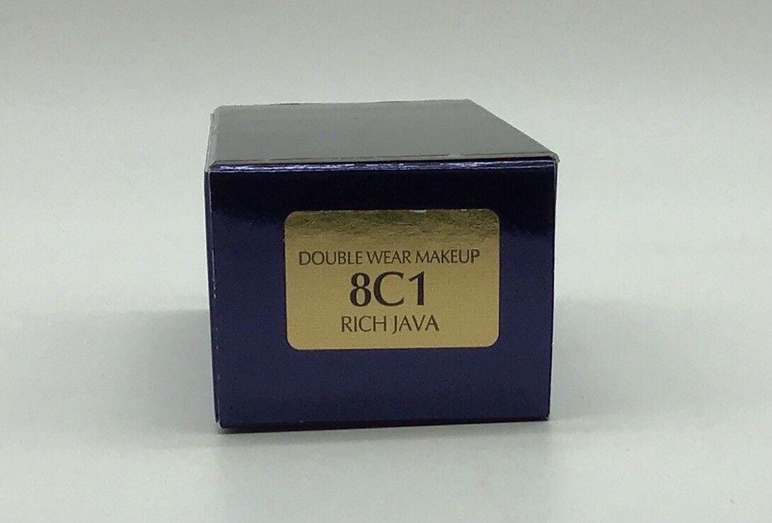 ESTEE LAUDER DOUBLE WEAR STAY IN PLACE FOUNDATION 8C1 RICH JAVA 1 FL.OZ OPEN BOX