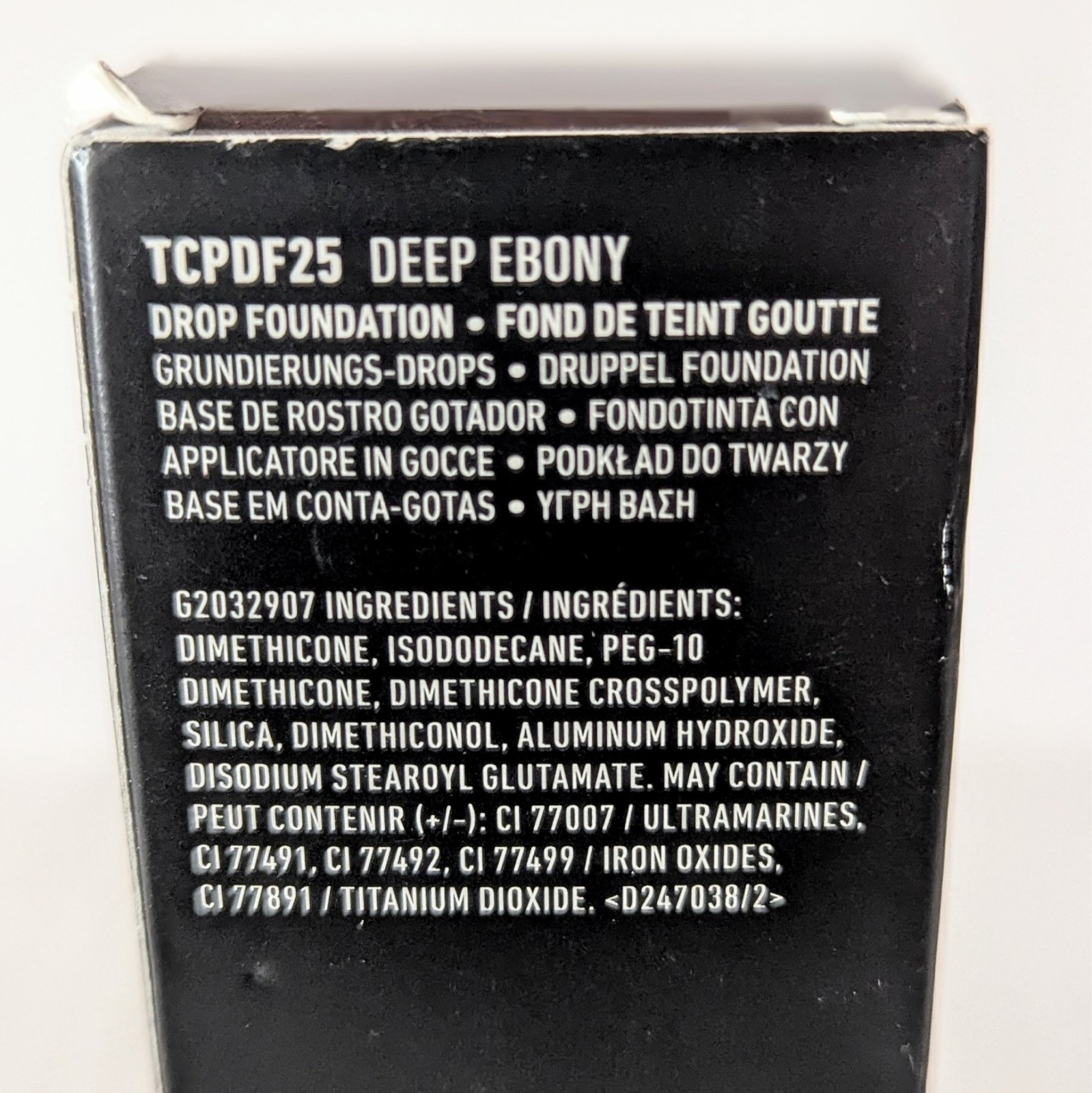 NYX Total Control Pro Drop Liquid Foundation DEEP EBONY 0.43 fl.oz