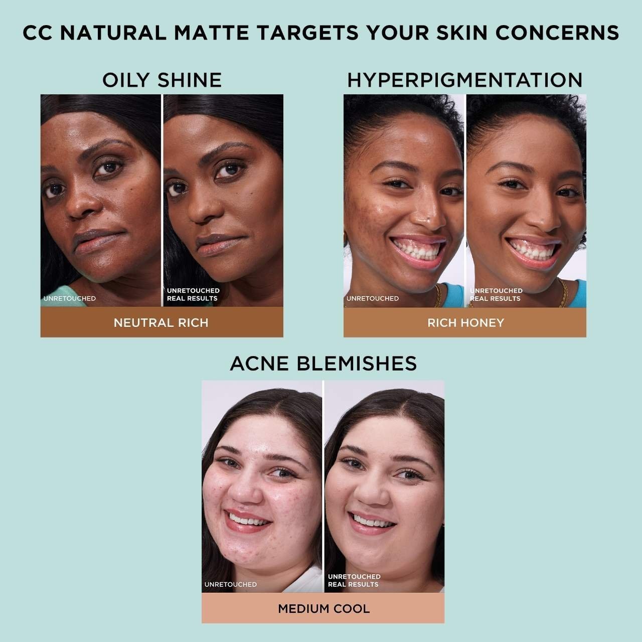 IT Cosmetics CC+ Cream Natural Matte Foundation with SPF 40,30 colors,1.08 oz