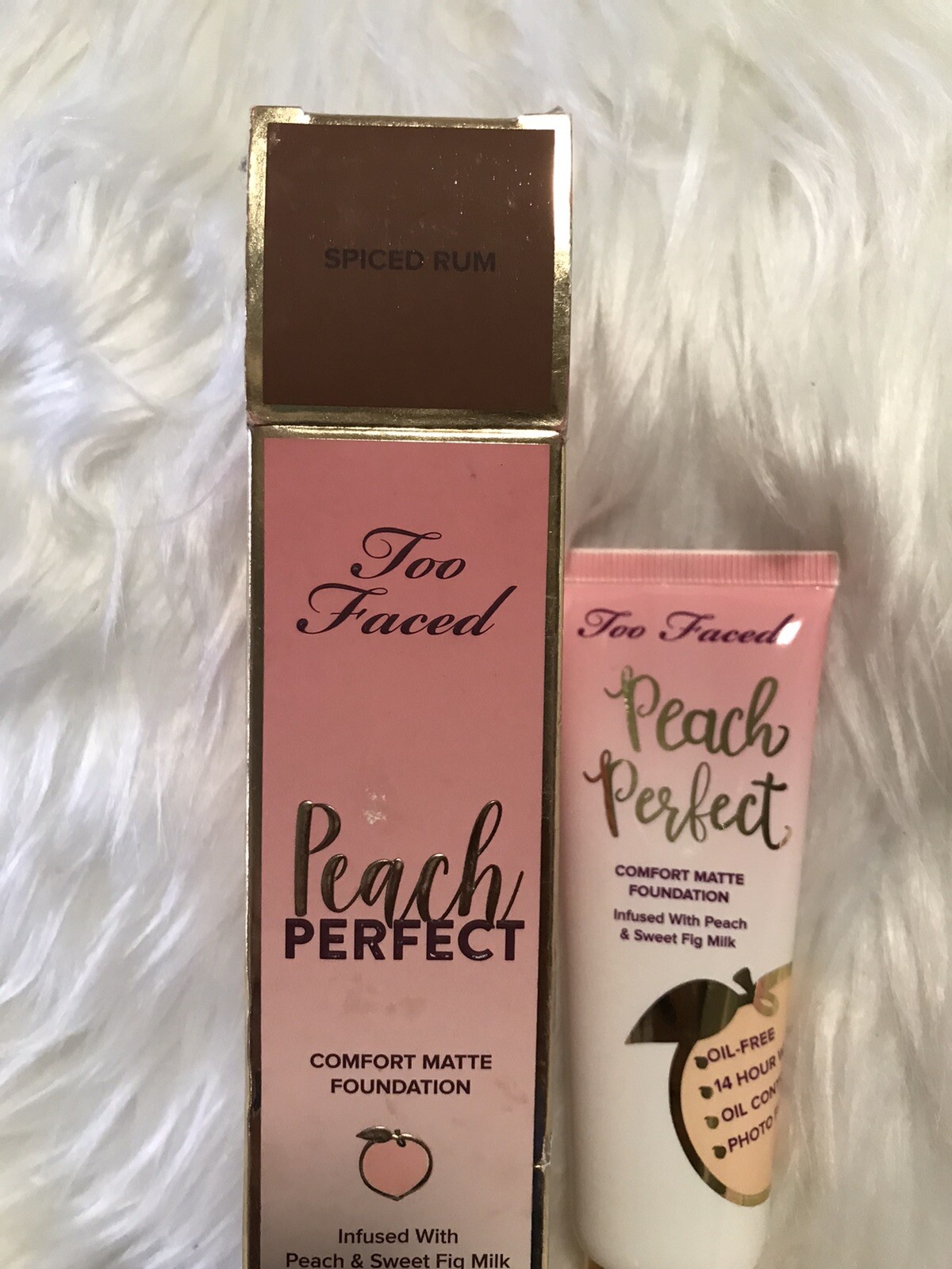 Too Faced Peach Perfect Spiced Rum Comfort Matte Foundation 48mL / 1.6 Oz. NIB