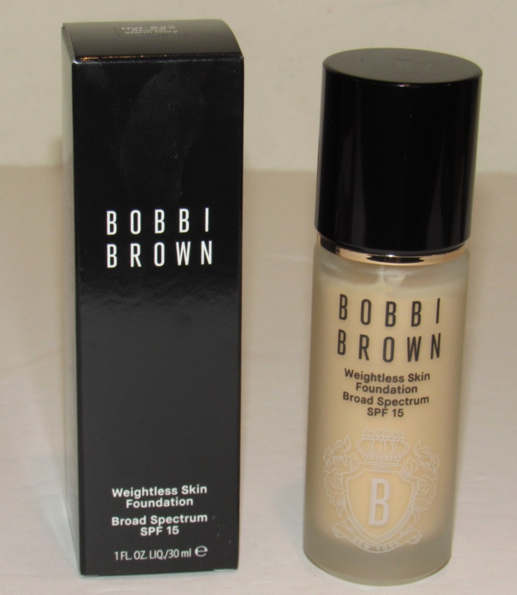 Bobbi Brown Weightless Skin Foundation SPF 15 NEUTRAL WARM IVORY NW-022 1 Oz NIB