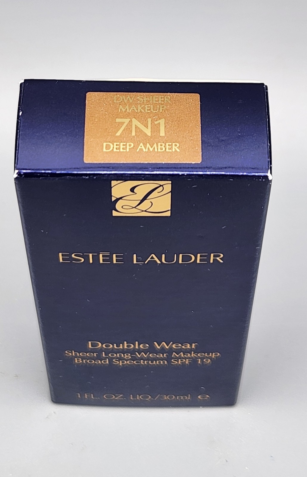Estee Lauder 7N1 DEEP AMBER Double Wear Sheer Long Wear Foundation SPF 19 NIB