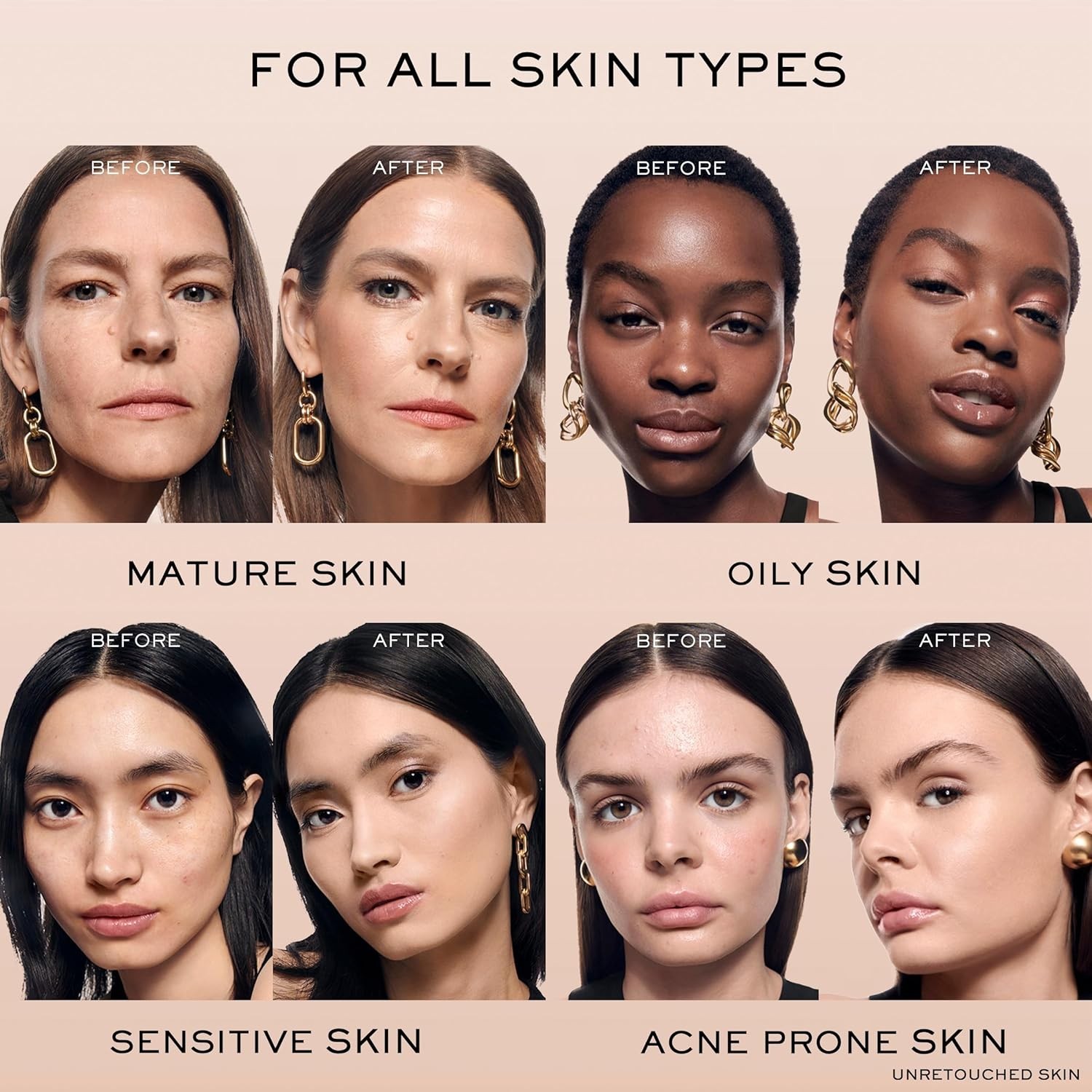 Hydrating Matte Foundation for All Skin Types – Buildable Coverage, 220C Shade