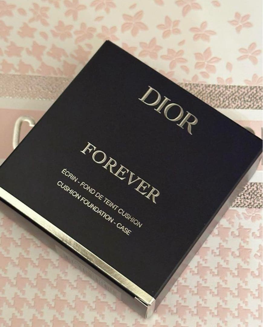 Dior Cushion Fan Case Pink Cannage Limited Christmas Cosmetic Accessory