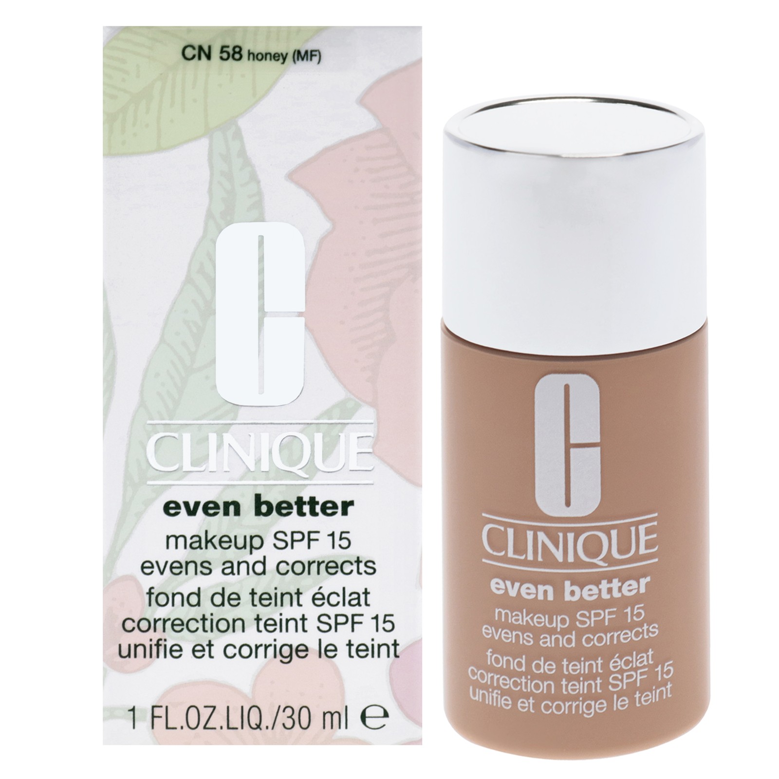 3 Pack Clinique Makeup SPF 15-CN 58 Honey (MF)-Dry To Combination Oily Skin-1 oz