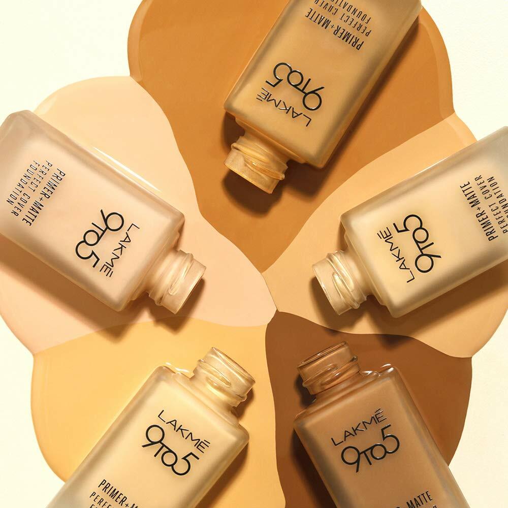 Lakme 9To5 Primer + Matte Perfect Cover Foundation Longwear Formula 25 ml