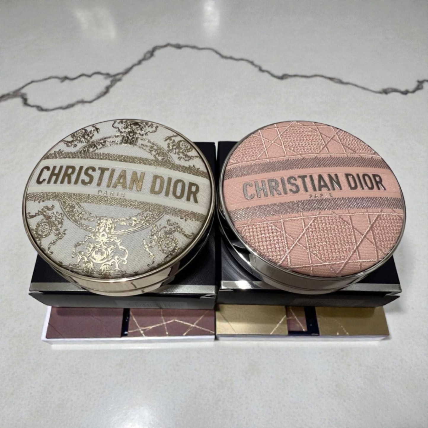 Dior Forever Cushion Cases Set of 2 Holiday Collection and Regular Condition