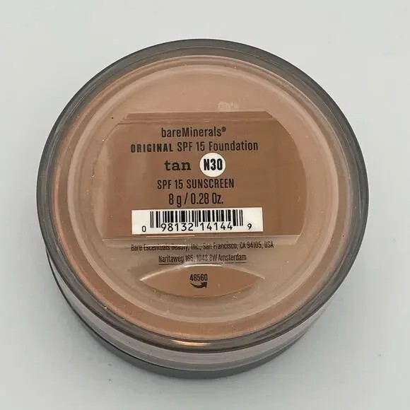 Bareminerals Foundation SPF 15 Tan N30 Full Size New