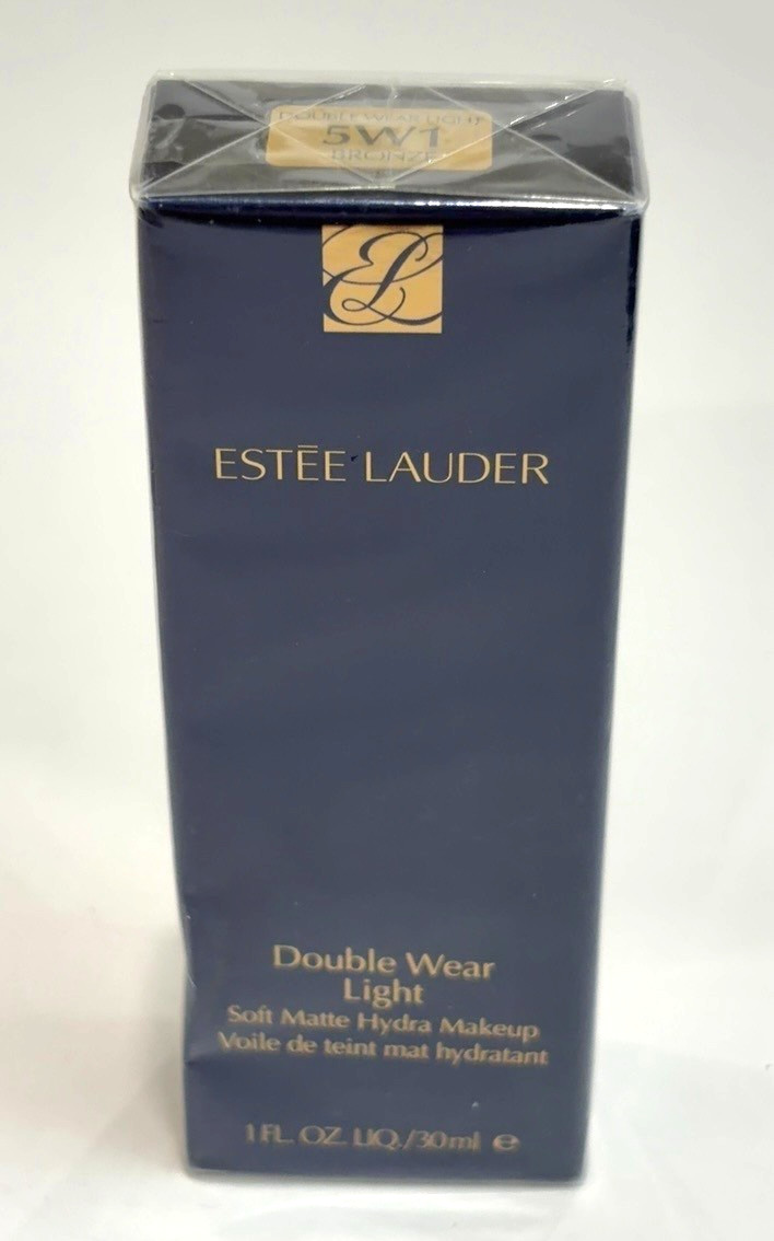 Estee Lauder Double Wear Light Soft Matte Hydra Makeup 5W1 Bronze 1 fl oz