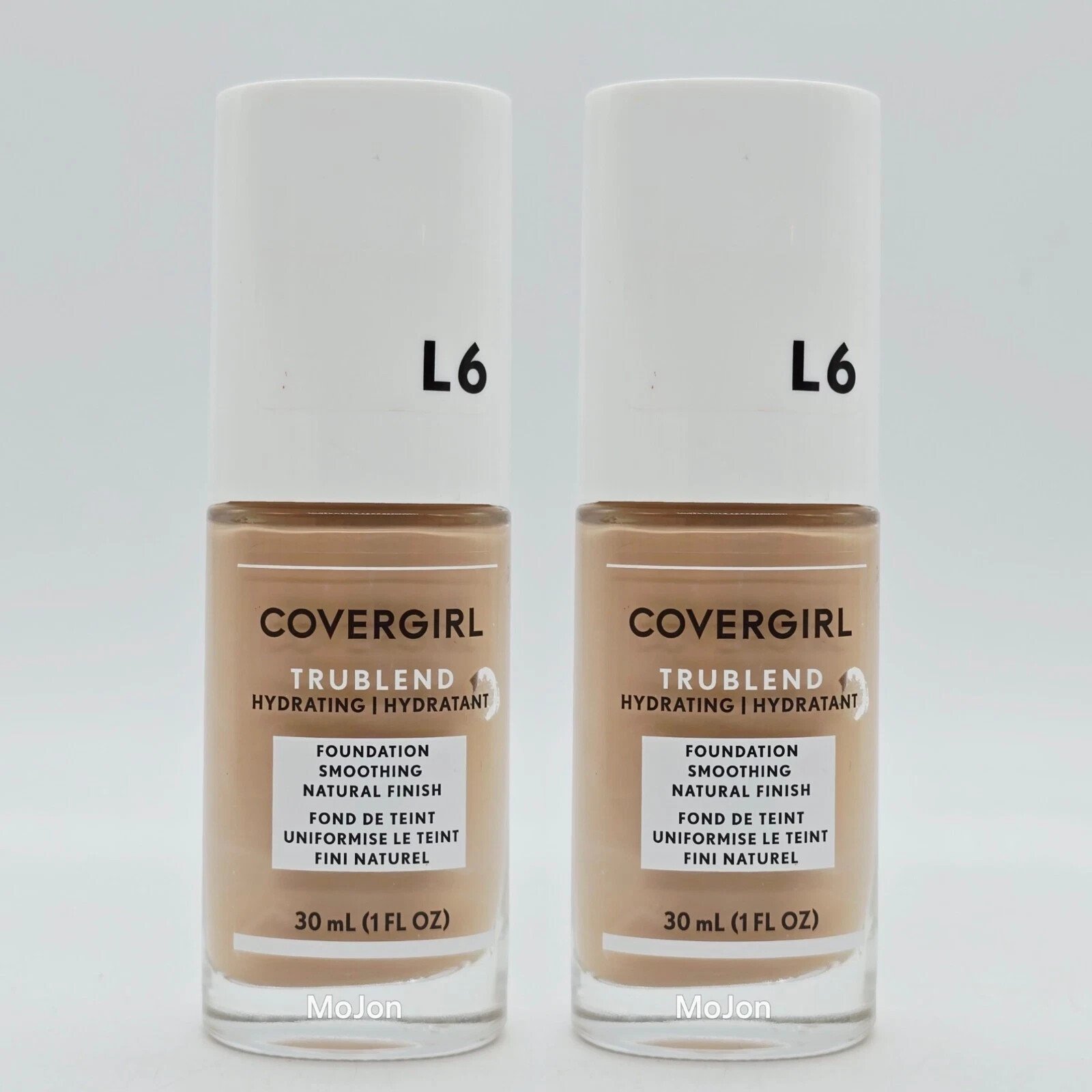 Lot Of 2 CoverGirl TruBlend HYDRATING Liquid Makeup L6 Buff Beige FOUNDATION NEW