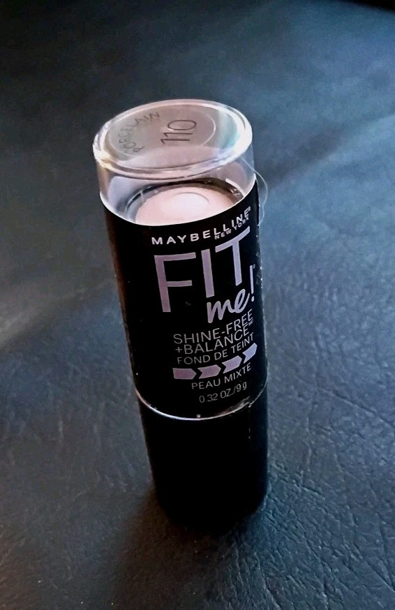 NEW Maybelline Fit Me Shine-Free + Balance Foundation Stick 110 Porcelain Sealed