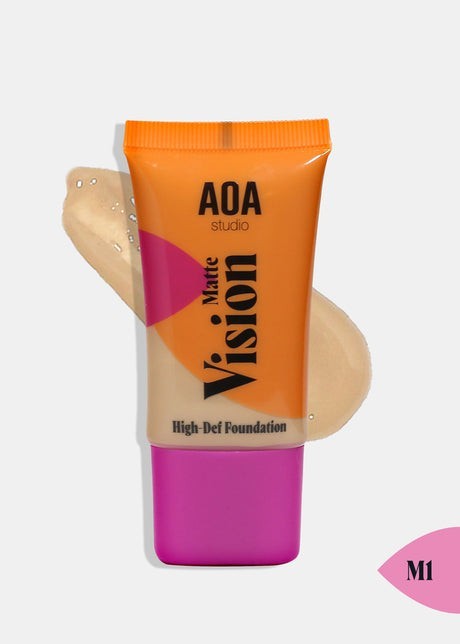 AOA Matte Vision Hi-Def Foundation Full Coverage Matte Long Lasting Flawless Fin