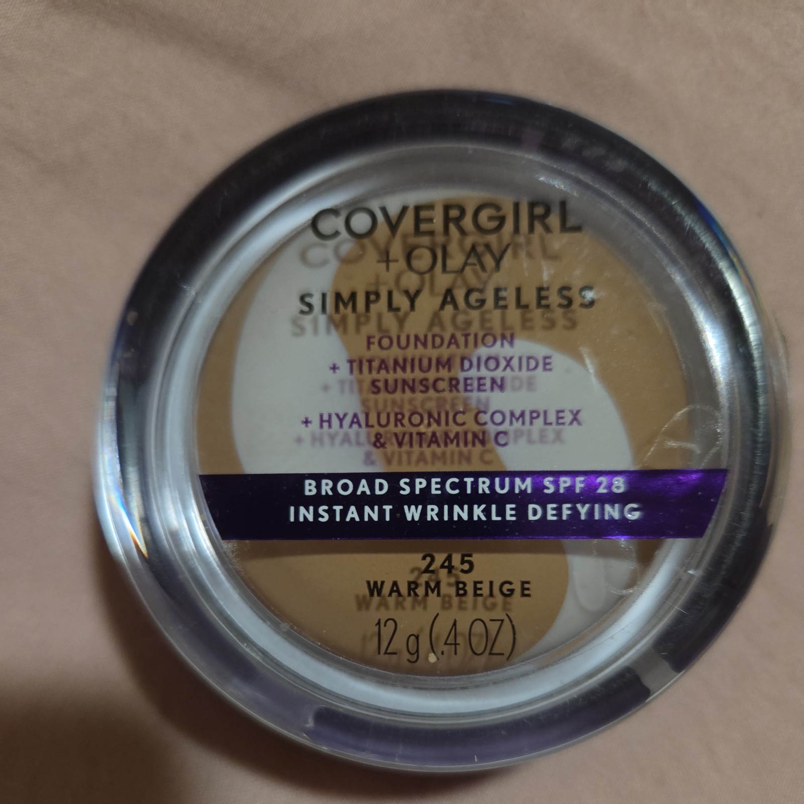 Covergirl + Olay simply ageless foundation 245 warm beige