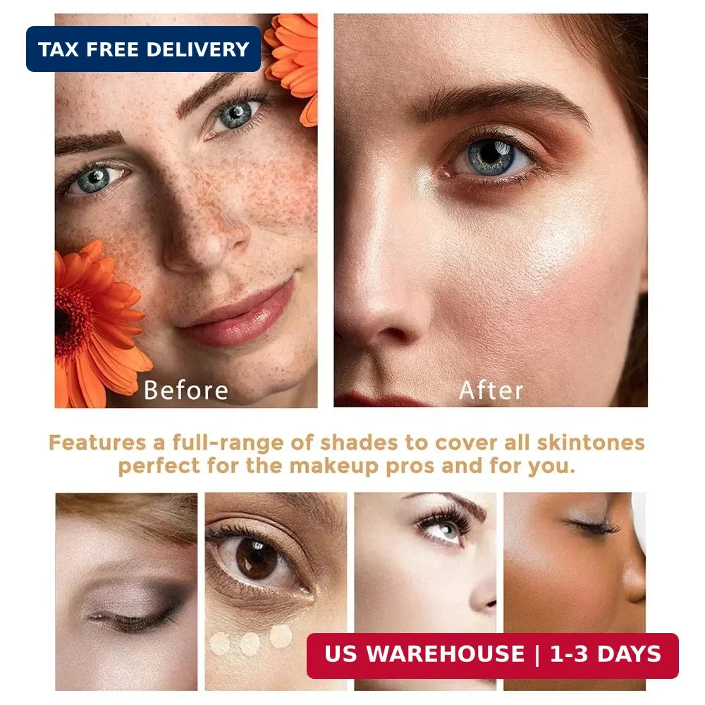 TLM Colour Changing Foundation, 2Pack Flawless Color Changing Foundation Makeup