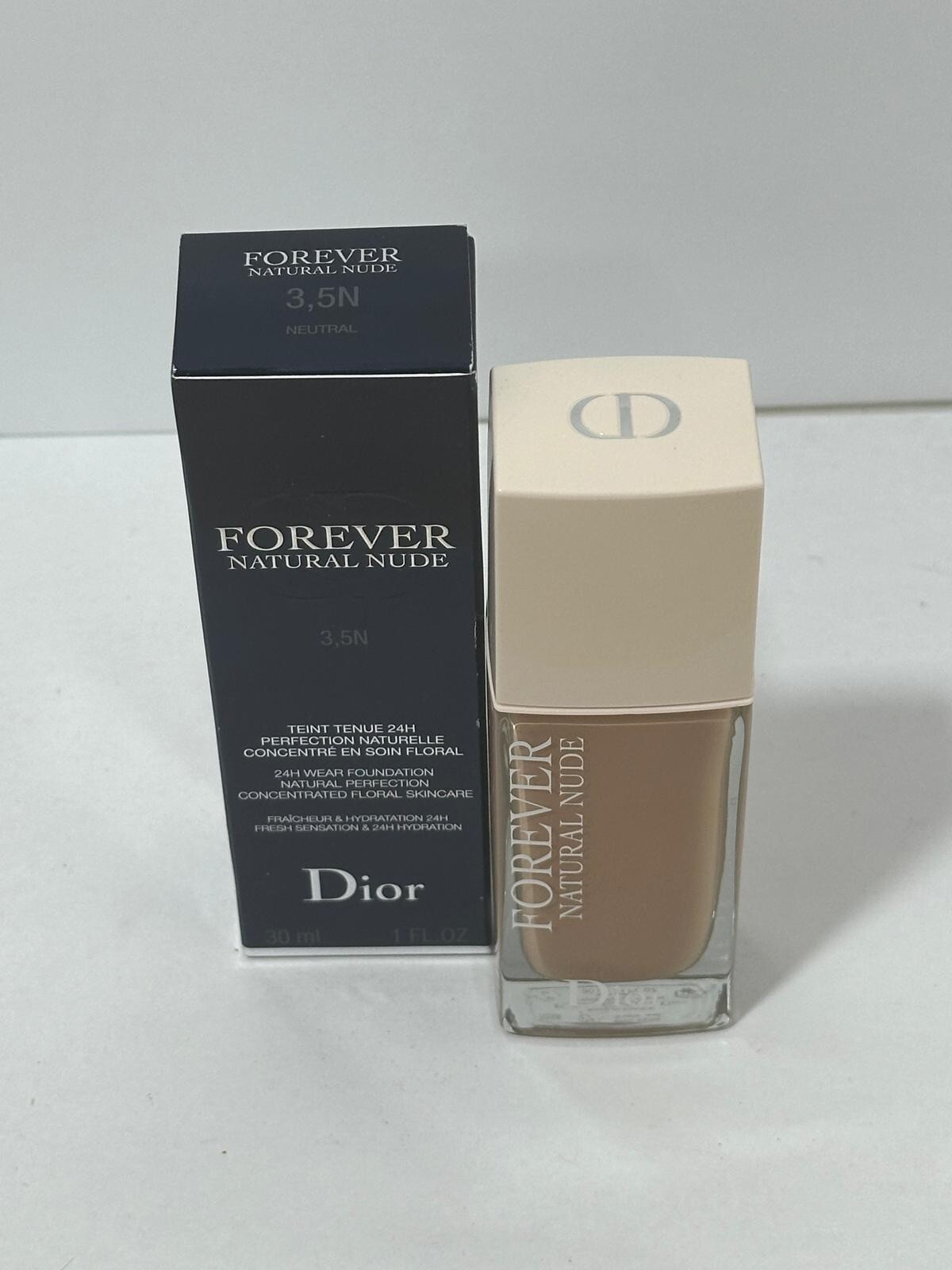 Dior Forever Natural Nude 24Hr Wear Foundation Shade 3.5 Neutral 1oz/30ml NIB