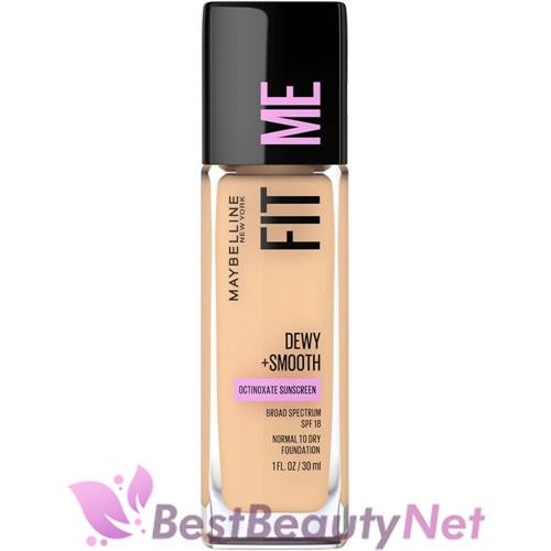 Maybelline Fit Me Dewy + Smooth Foundation SPF 18 118 Light Beige 1oz / 30ml