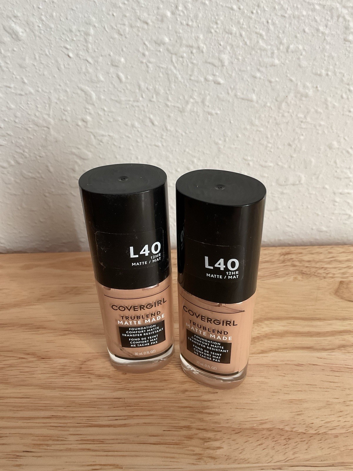 Lot Of 2 Covergirl L40 Classic Ivory Trublend Matte Made Foundation