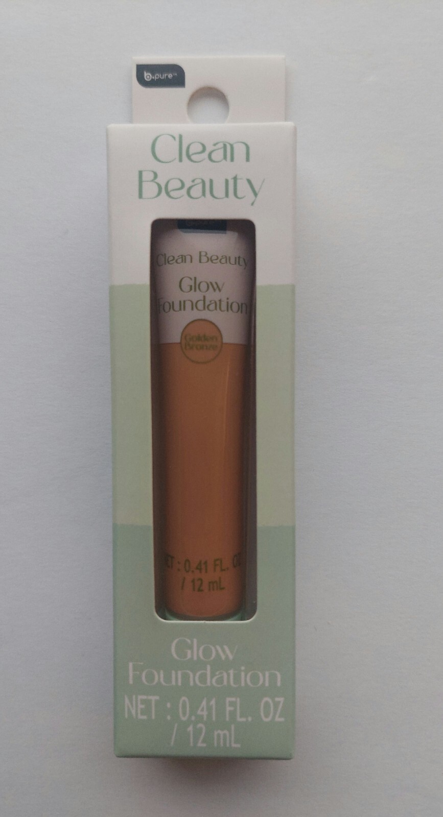 B.pure clean beauty glow foundation in golden bronze