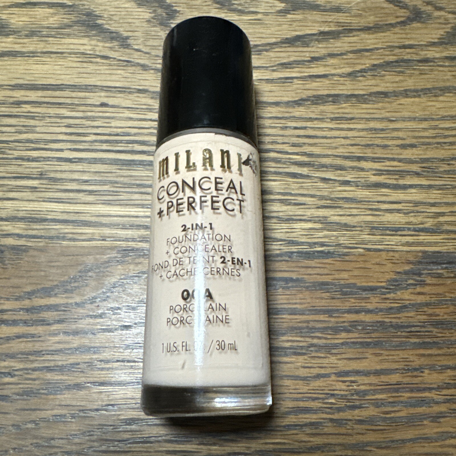 Milani Conceal + Perfect 2-in- 1 Foundation + Concealer 00A Porcelain-New